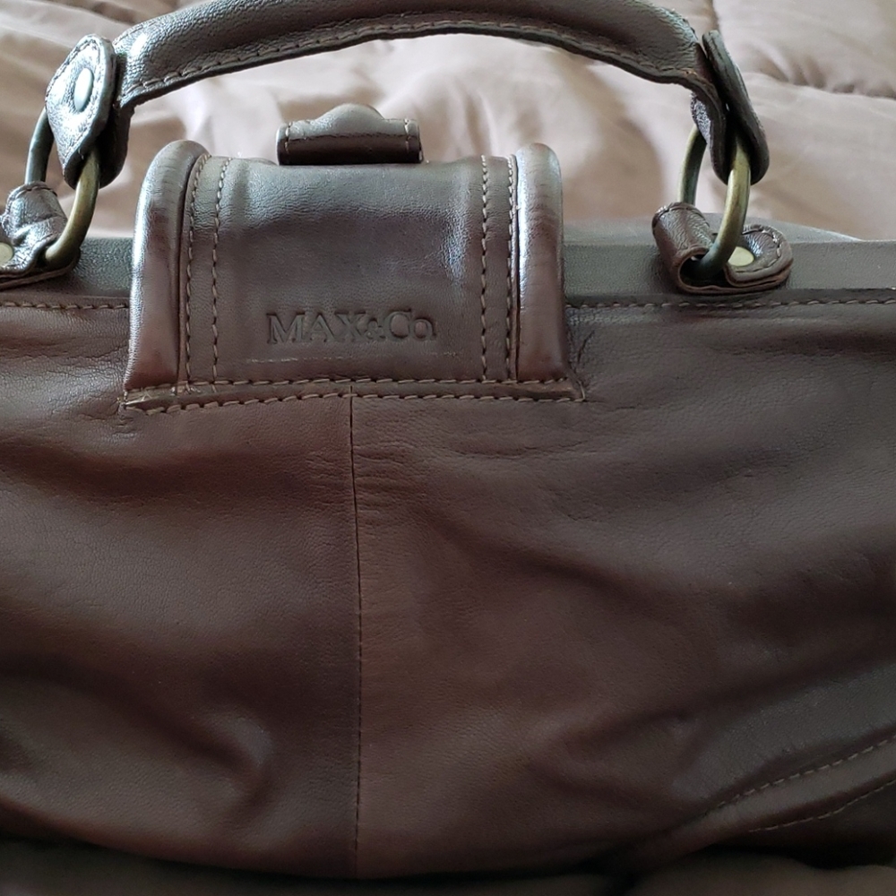 Max & Co leather brown doctor bag